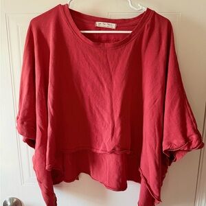 Free people loose crop top